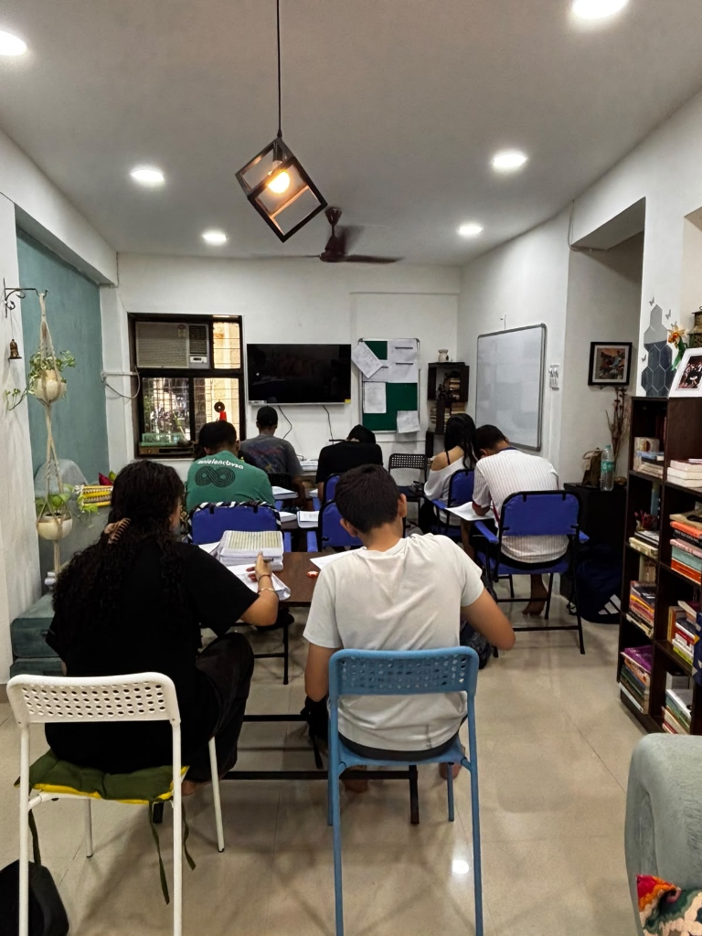 WOW Academy students studying in coaching classroom